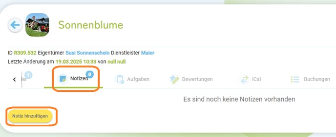 Unterkunft - Notizen1