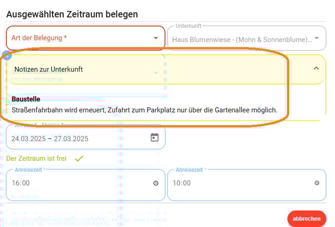 Unterkunft - Notizen6
