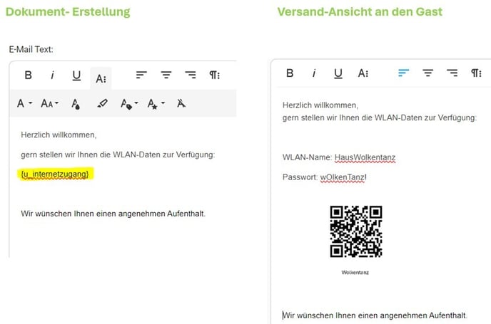 Unterkunft - WLAN-Daten als QR-Code hinterlegen4